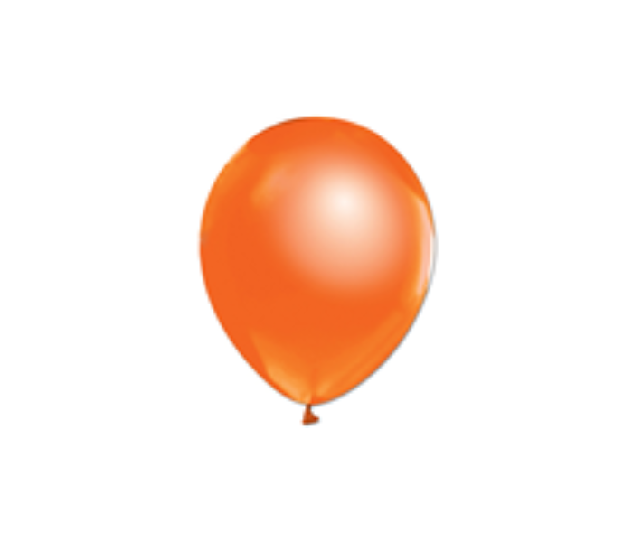 Rota Party Pack of 100 Piece 12 inch Metallic Latex Balloon - Orange - Zoom Image