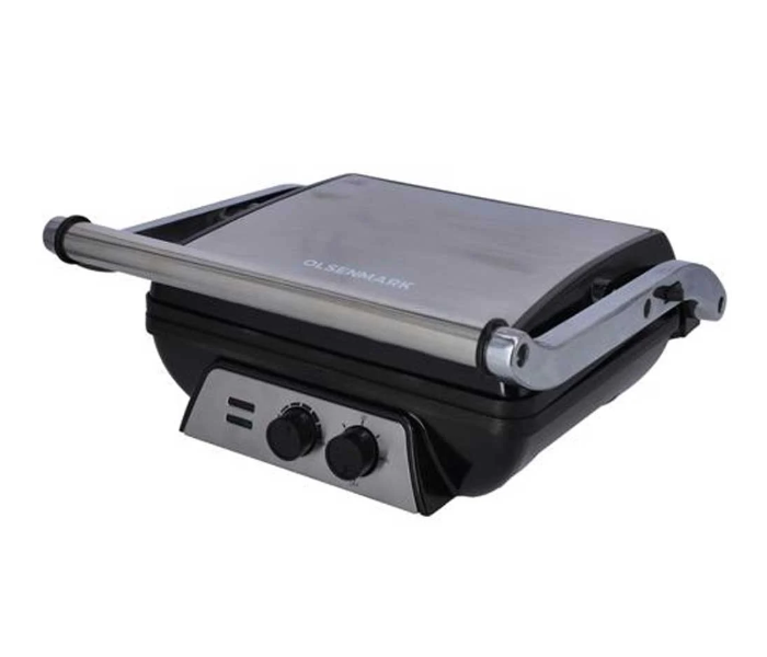 Olsenmark OMGM2441 4 Slice Grill Sandwich Maker - Black and Silver - Zoom Image 1