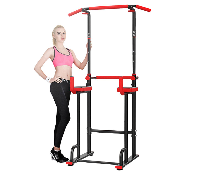 Power Tower Dip Station Adjustable Pull Up Bar Exercise Home Gym Strength Training Workout Multi-Function Equipment - Zoom Image 2