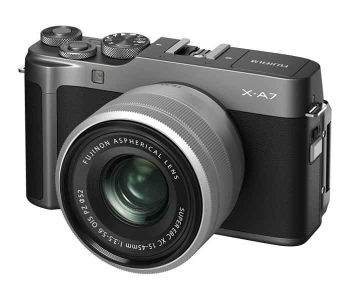 Fujifilm X-A7 Mirrorless Digital Camera with 15-45mm Lens - Dark Silver - Zoom Image 1