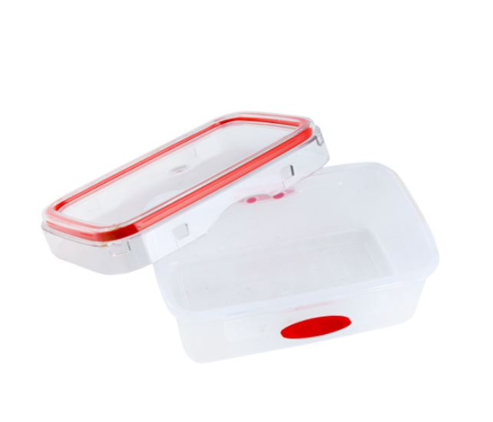 Delcasa DC1143 700ml Smart unlock Stroge Container - Red - Zoom Image 2