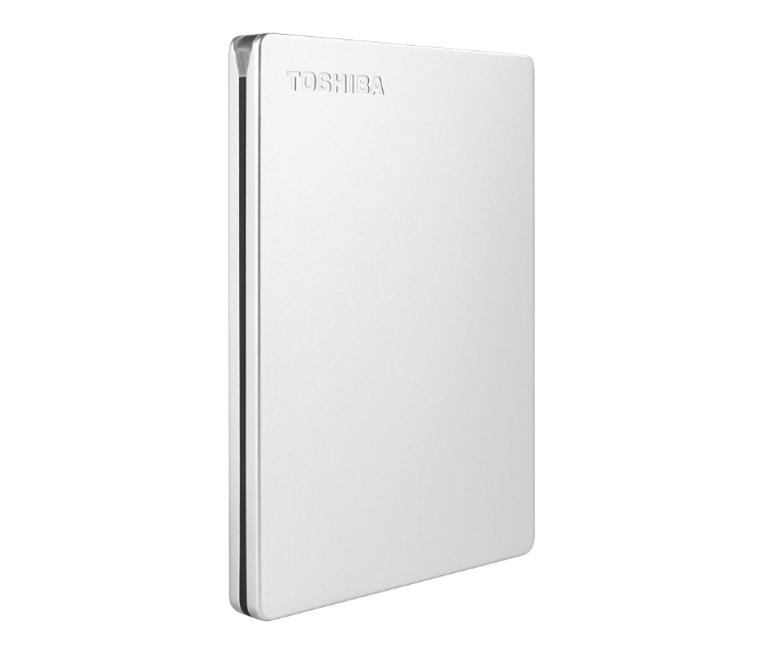 Toshiba HDTD310ES3DA 1TB Canvio Slim Aluminium Portable External Hard Drive - Silver - Zoom Image 1