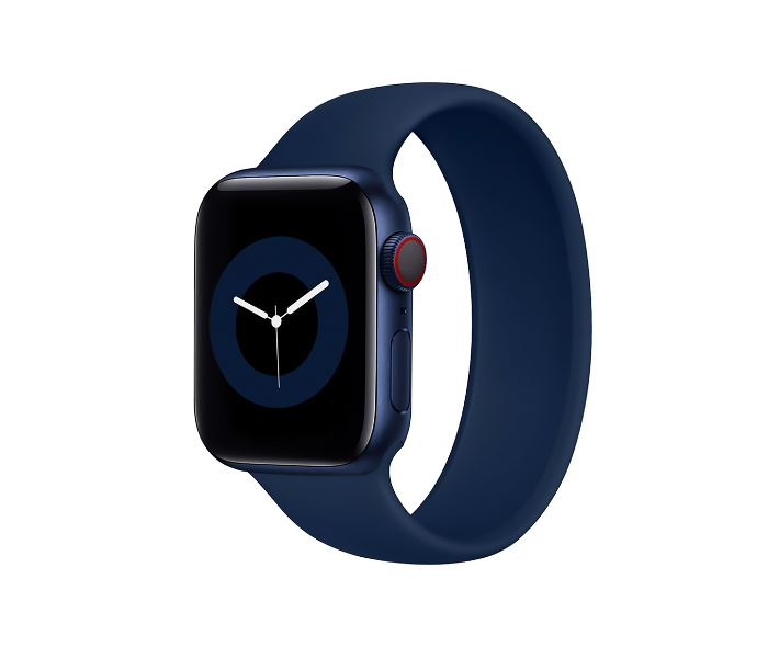 Promate LOOP-40L 38mm or 40mm Large Solo Loop Strap for Apple Watch - Navy Blue - Zoom Image 1