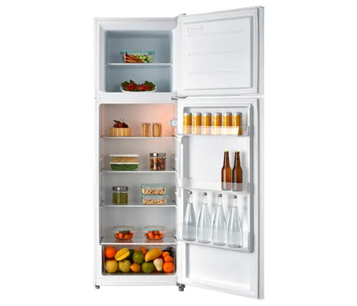 Evvoli EVRFM-294LW 350 Liters Double Door Refrigerator - white - Zoom Image 3