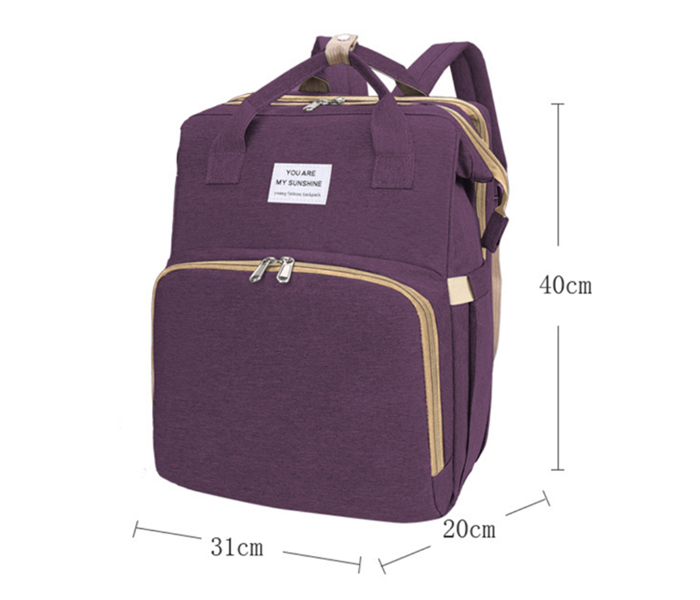 KidLe 1038 Baby Folding Bed Backpack - Violet - Zoom Image 4