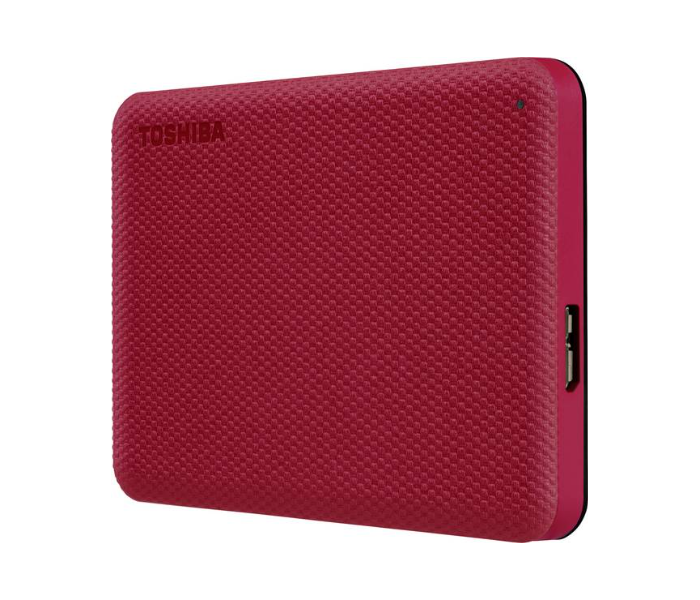 Toshiba HDTCA10ER3AA 1 TB 2.5 Inch USB 3.2 Canvio Advance External Hard Drive - Red - Zoom Image 3