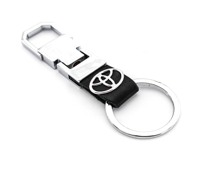 Auto Car Keychain Black Leather Business Key Chain for Key Fob and Key With  Metal Carabiner Hook, Mitsubishi price in UAE,  UAE