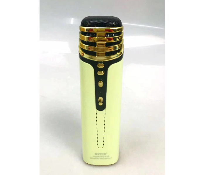 Wster WS-838 Multi Function Karaoke Speaker - Yellow - Zoom Image