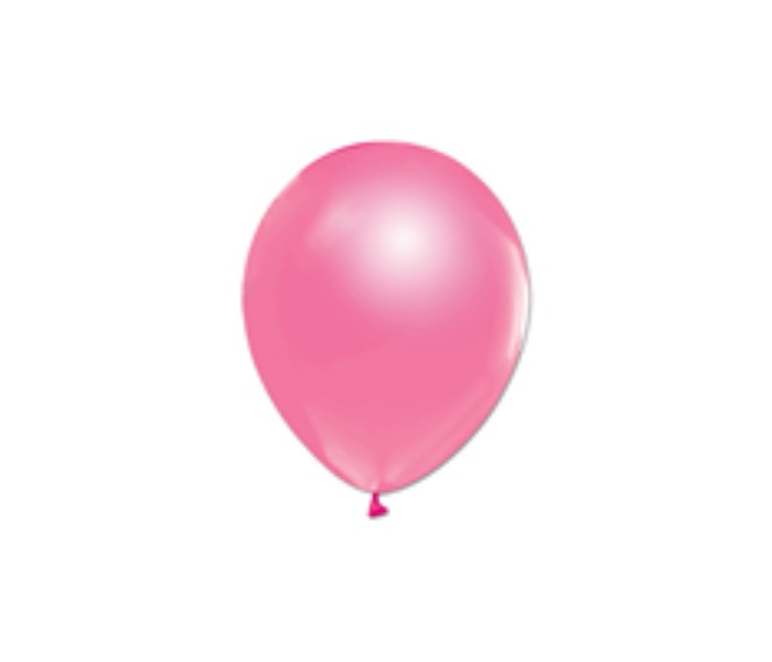 Rota Party Pack of 100 Piece 6 inch Metallic Latex Balloon - Pink - Zoom Image