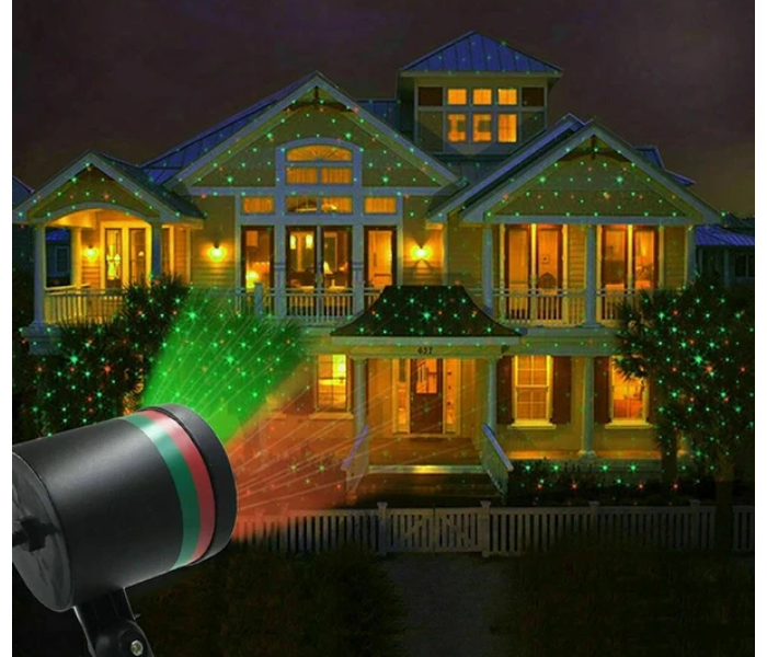 Star Shower Motion Laser Lights Projector Indoor and Outdoor - Black - Zoom Image 2