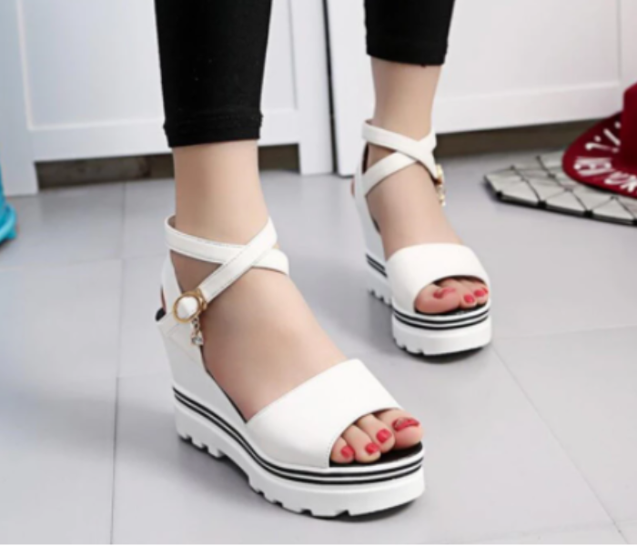 New Summer High Heels Wedges EU36 for Women – White - Zoom Image 1