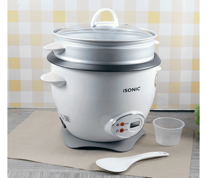 iSONIC iRC 761 1.8L Automatic Premium 3 in1 Rice Cooker – White - Zoom Image 2