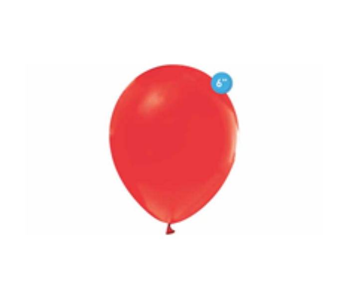 Rota Party Pack of 20 Pieces 6 inch Standard Latex Balloon - Red - Zoom Image