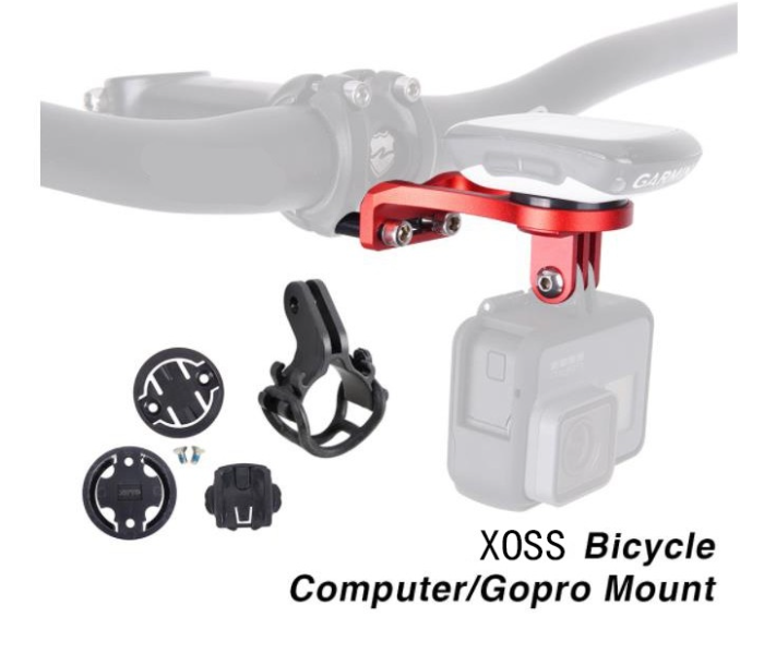 Cyclocomputer Bike Stem Front Bracket Mount Stand Holder Set  - Red - Zoom Image 5