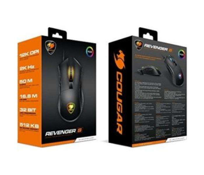 Cougar Revenger S Mice RGB Optical Mouse - Black - Zoom Image 3