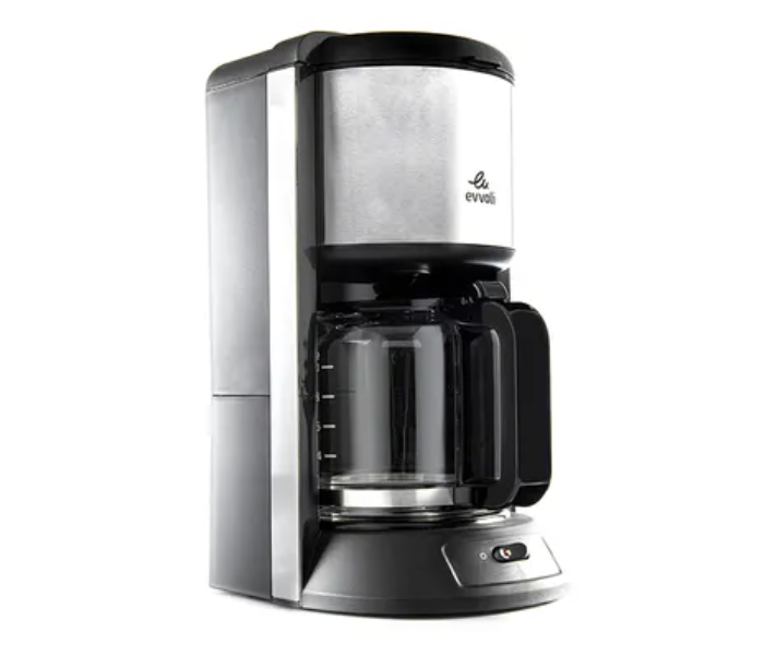 Evvoli EVKA-CO10MB 1000W 10 Cup Coffee Maker With 1.25L Glass Carafe - Black and Grey - Zoom Image 3