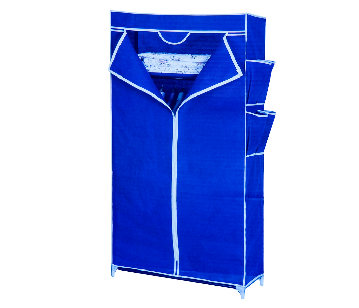 In-House Non-woven Fabric Portable Clothes Closet WRD-2822- Blue - Zoom Image 1