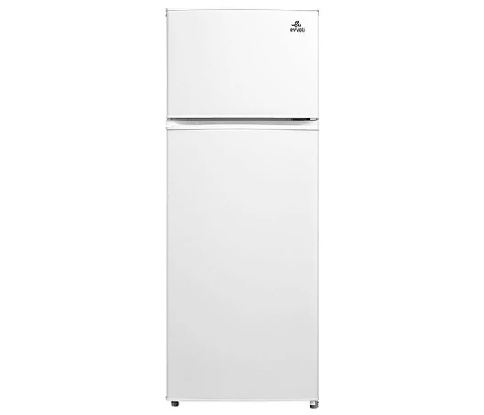 Evvoli EVRFM-207LW 290 Liters Double Door Refrigerator - White - Zoom Image 1