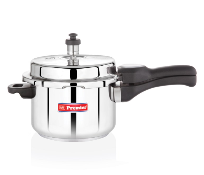 Premier 2147 Netraa Deluxe 3 Litre Aluminium Pressure Cooker - Silver - Zoom Image