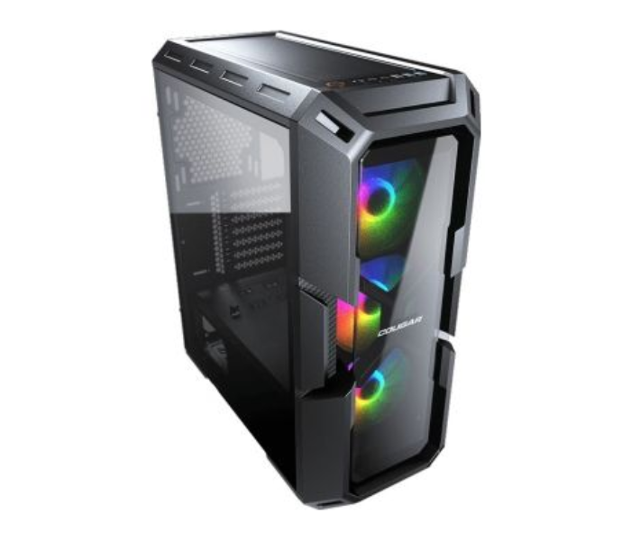 Cougar MX440-G RGB Mid-Tower Case with Tempered Glass - Black - Zoom Image 1