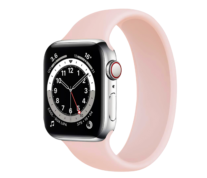 Promate LOOP-44L 42mm or 44mm Large Solo Loop Strap for Apple Watch - Pink - Zoom Image 1