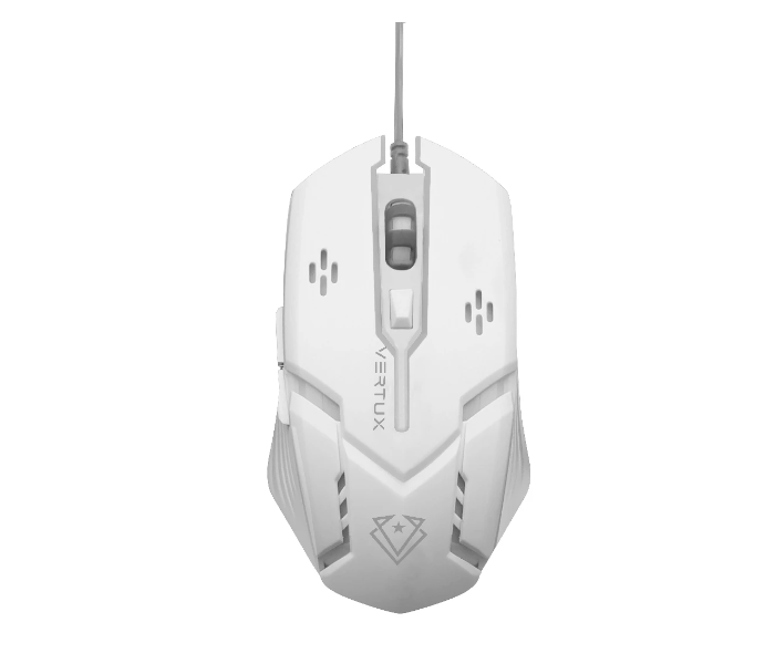 Vertux SENSEI 3200DPI Wired Optical Gaming Mouse With Led Backlight - White - Zoom Image