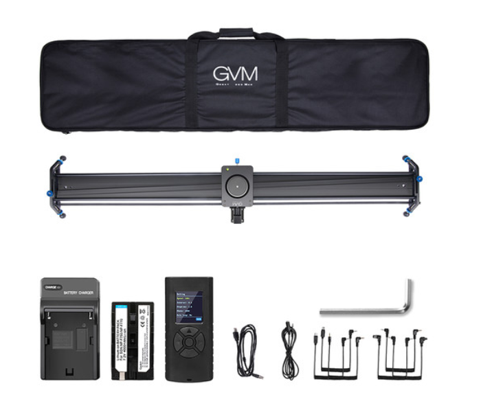 GVM GT-J120D Professional Alluminium Alloy Motorized Camera Slider 48 - Black - Zoom Image 3