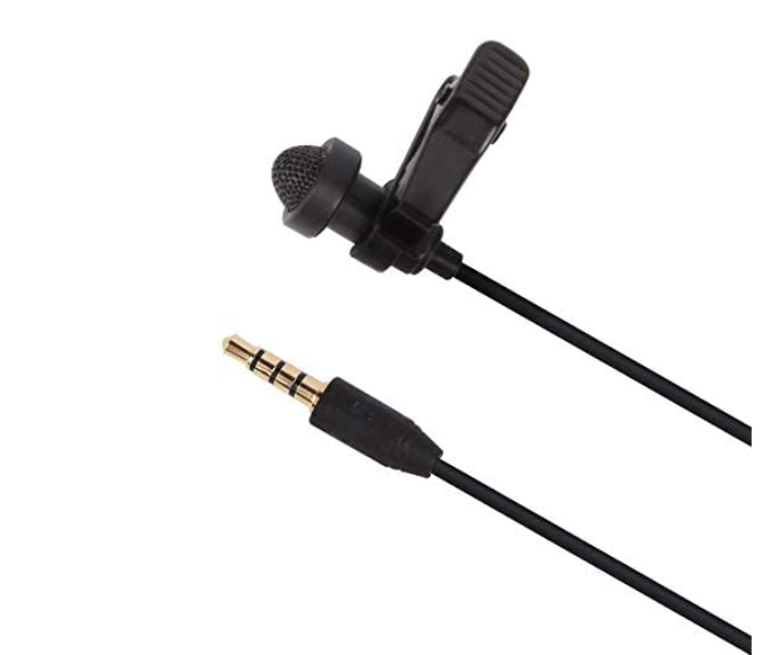 Diety V-LAV Microphone and Carrying Pouch - Black and Gold - Zoom Image 4