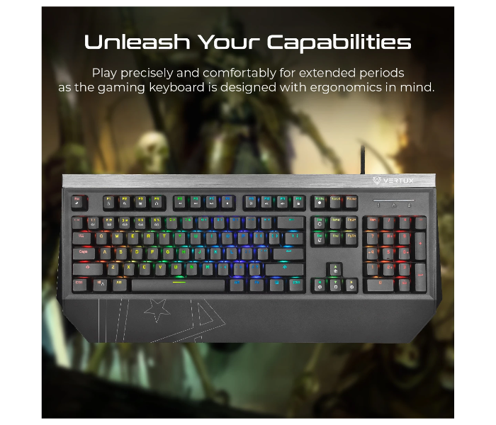 Vertux TANTALUM Hyper Responsive Tactile Mechanical Keyboard - Black - Zoom Image 4