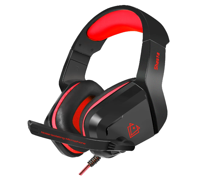 Vertux SHASTA Ambient Noise-Isolation Over-Ear Gaming Headset - Red - Zoom Image 2