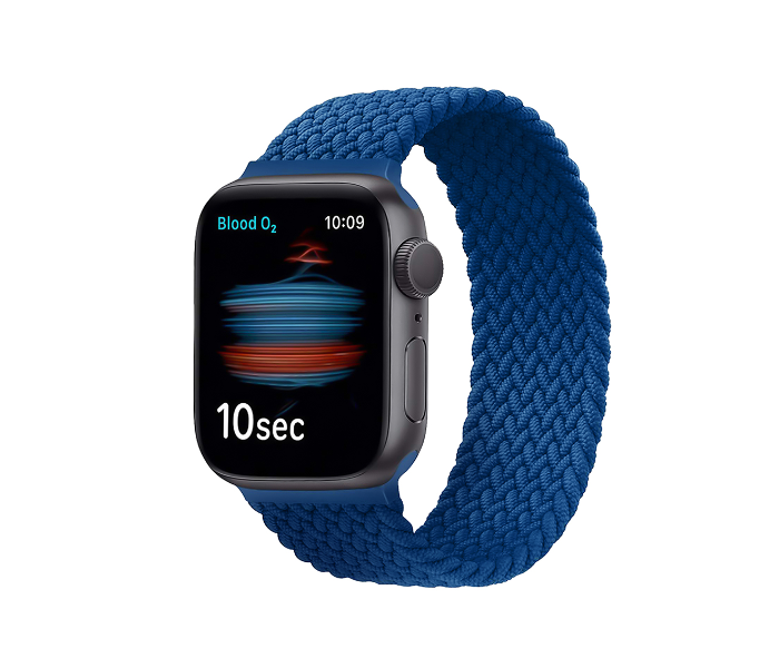 Promate FUSION-40M 38mm or 40mm Solo Loop Nylon Braided Strap for Apple Watch - Blue - Zoom Image