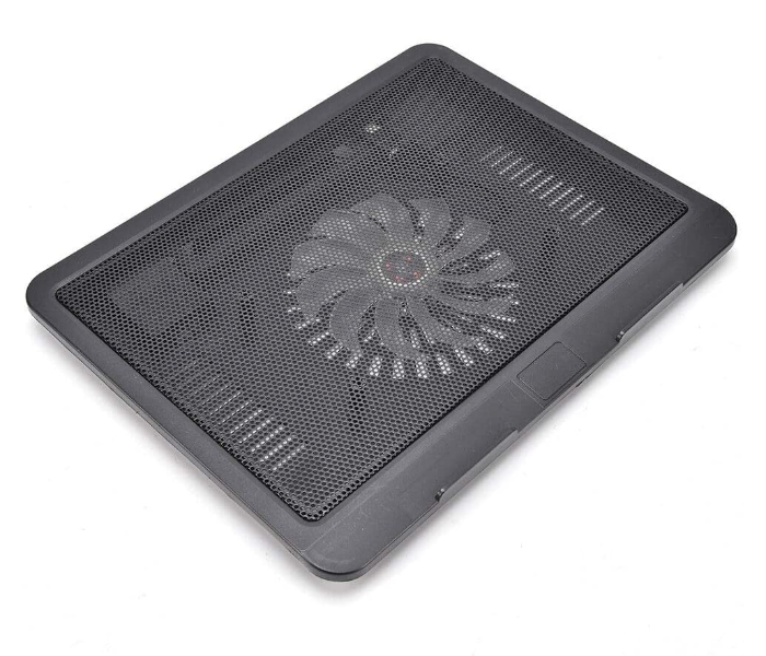 Laptop 360X280X3mm Cooler Cooling Pad With LED - Black - Zoom Image 3