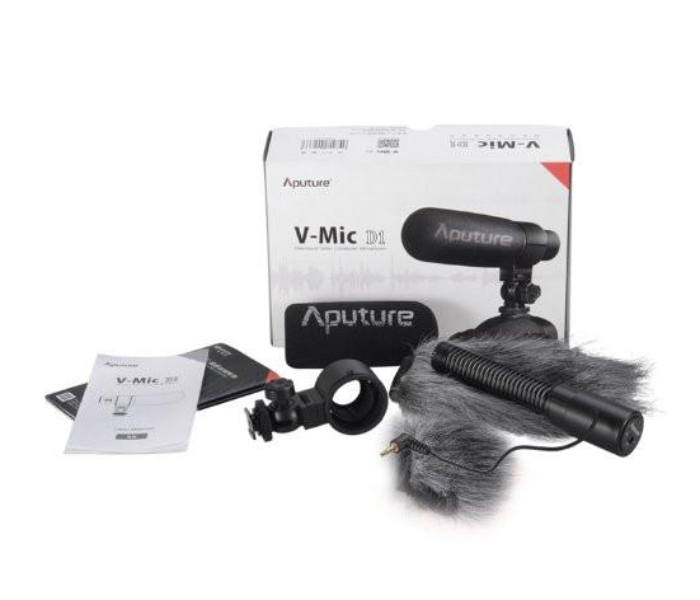 Aputure V-Mic D1 Directional Condenser Shotgun Microphone - Black - Zoom Image 3