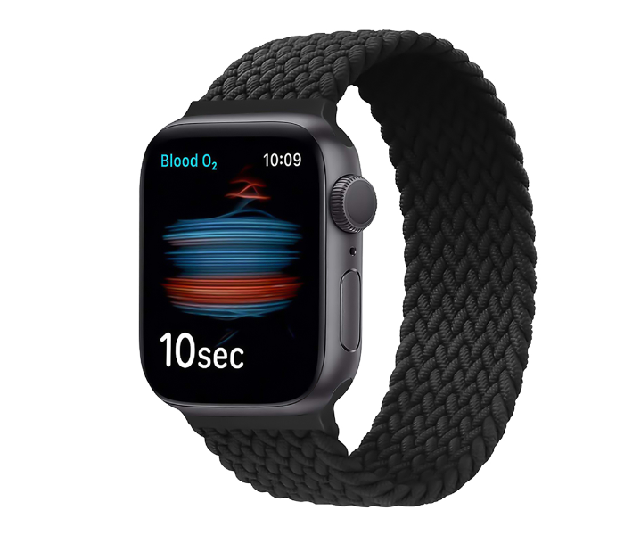 Promate FUSION-40S 38mm or 40mm Solo Loop Nylon Braided Strap for Apple Watch - Charcoal - Zoom Image