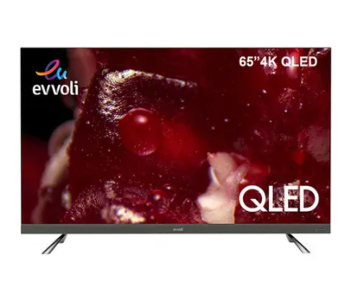 Evvoli 65EV350QA 65 inch 4K QLED Android Smart TV With Bulit in Evvo Sound Bar - Black - Zoom Image 1