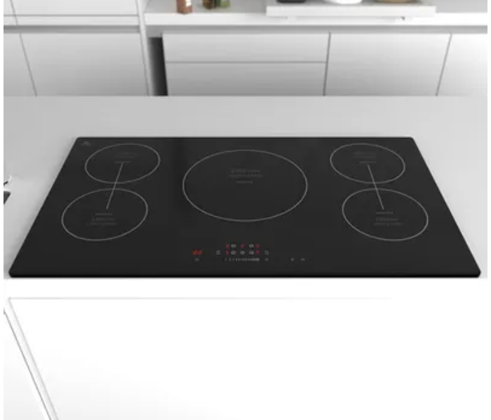 Evvoli EVBI-IH905B Bulit-In Induction Hob 5 Burners Soft Touch Control With 9 Stage Power Setting And Saftey Switch - Black - Zoom Image 2