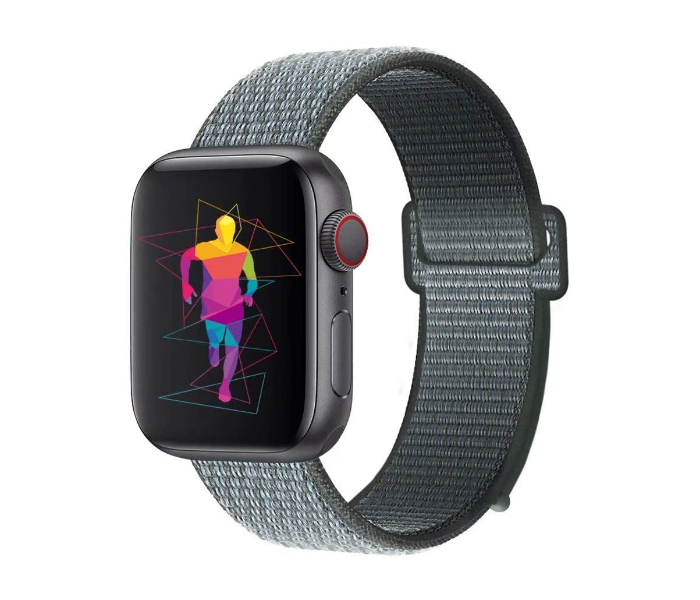 Generic GN-WB758-42-26 Nylon Sport Loop Band for Apple Watch Series - Storm Grey - Zoom Image