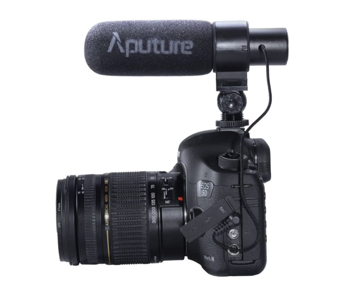 Aputure AWP-3150 Camera Directional Condenser Shotgun Microphone V-MIC D1– Black - Zoom Image 4