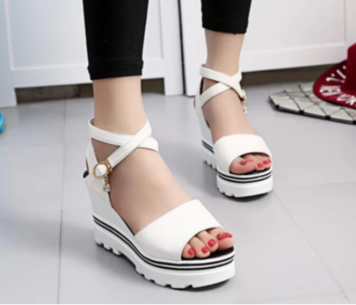 New Summer High Heels Wedges EU35 for Women – White - Zoom Image 1