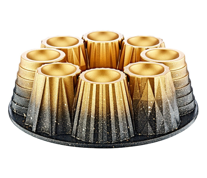 OMS Collection 26Cm Muffin and Cup Cake Mould – Gold - Zoom Image