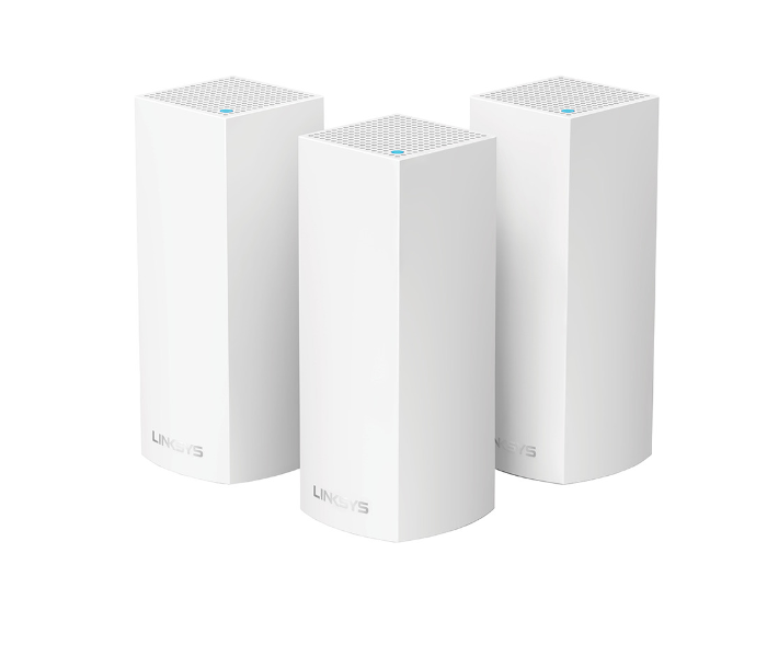 Linksys Velop Whole Home Intelligent Mesh WiFi System AC6600 Tri-Band 3-Pack - White - Zoom Image 1