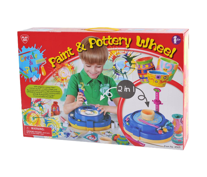 PlayGo 2 In 1 Paint and Pottery Wheel for Kids - Zoom Image 2