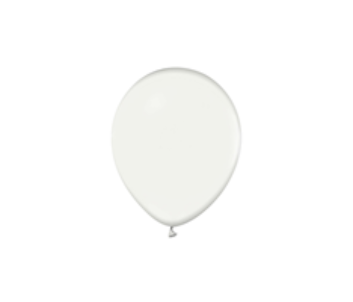 Rota Party Pack of 10 Piece 12 inch Metallic Latex Balloon - White - Zoom Image