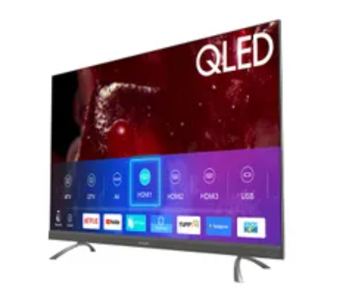 Evvoli 50EV350QA 50 Inch 4k QLED Android Smart TV With Bulit in Evvo Sound Bar - Black - Zoom Image 2