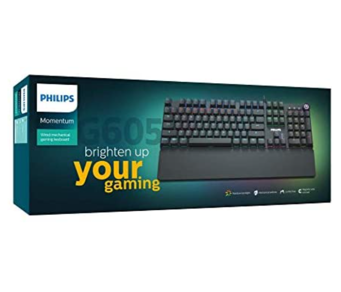 Philips USB SPK8605 Wired Mechanical Keyboard - Black - Zoom Image 4