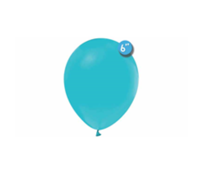 Rota Party Pack of 100 Pieces 6 inch Standard Latex Balloon - Turquoise Blue - Zoom Image