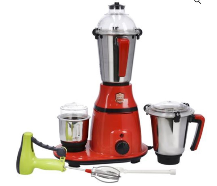 Olsenmark OMSB2400 3 in 1 Mixer Grinder with Hand Blender - Red - Zoom Image 1