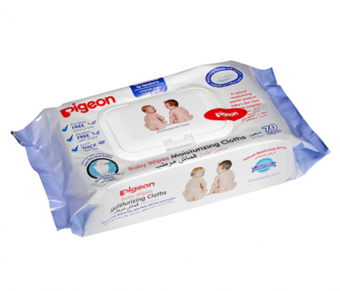 Pigeon 70 Sheet Baby Wipe Moisturizing Cloth - Zoom Image