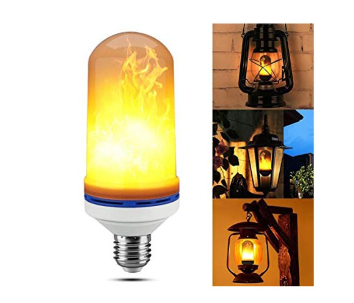 Gg LED Flame Bulb E27 3 Working Modes 2200K Warm Color - Yellow - Zoom Image 2