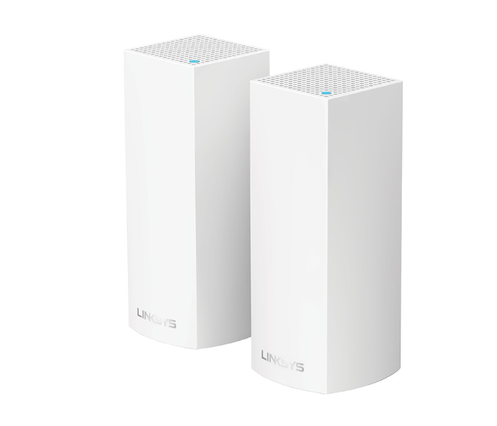 Linksys Velop Whole Home Intelligent Mesh WiFi System AC4400 Tri-Band 2-Pack - White - Zoom Image 1